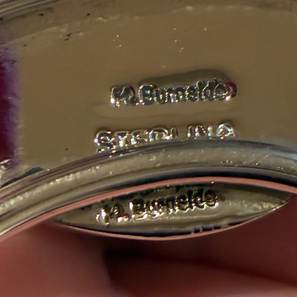 Navajo Turquoise & 925 Sterling Silver Necklace, Stamped & Signed - Picture 4 of 6